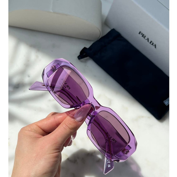 NEW Prada PR17WS Symbole Sunglasses in Amethyst Purple - Picture 2 of 9